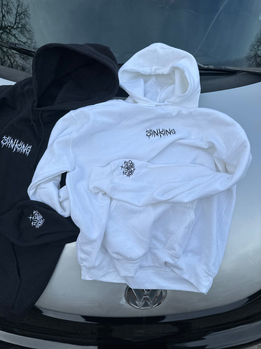 Chrome Till Death Hoodie - White