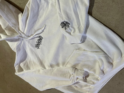 Chrome Till Death Hoodie - White